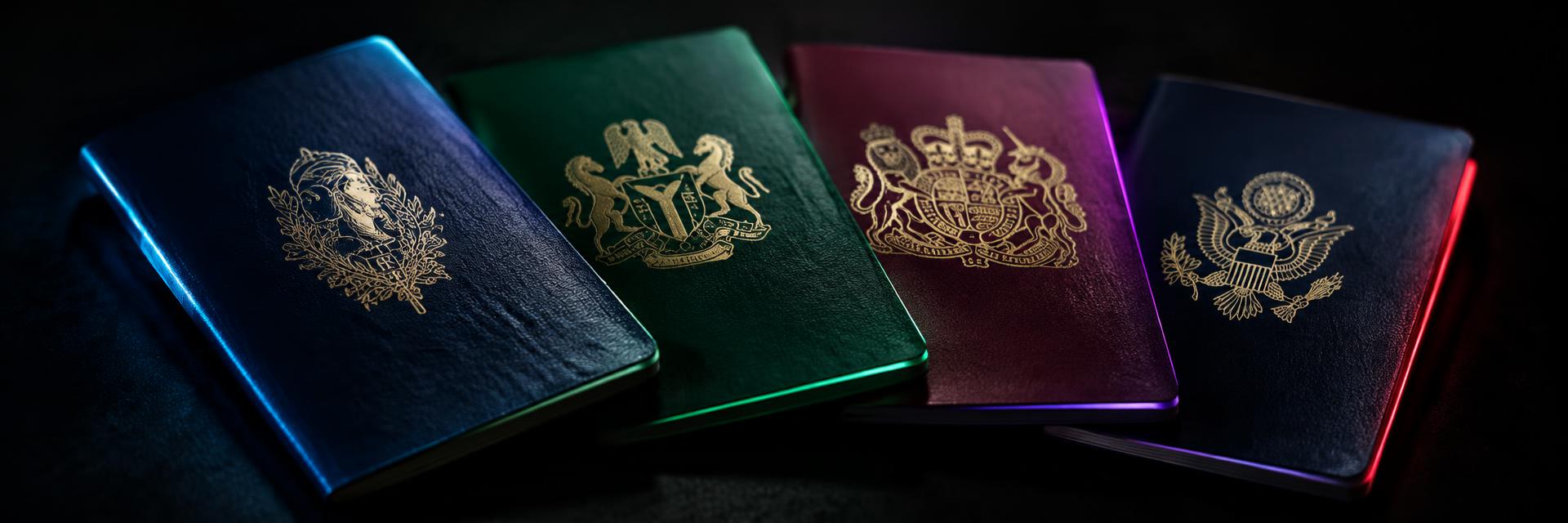 Passports ready for the trip to Lagos